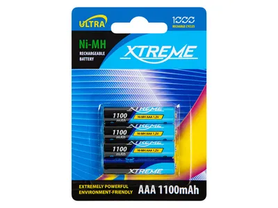 Akumulator R3 NiMH AAA 1100mAh XTREME 4 sztuki