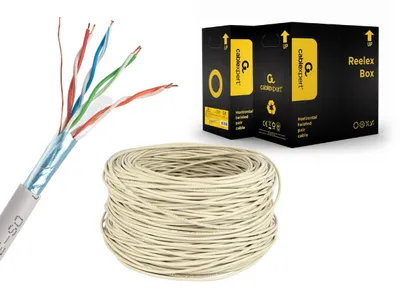 Kabel FTP-ekranowany KAT 5e drut aluminiowo-miedziowy 305m 