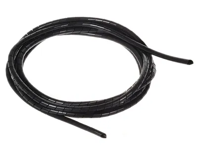 Osłona maskująca na kable MCTV-684 B (5*6mm) 3m Spirala Czarna