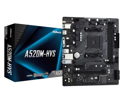 Płyta główna A520M-HVS AM4 2DDR4 HDMI/VGA M.2 mATX 