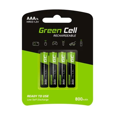 Baterie Akumulatorki Paluszki 4x AAA HR03 800mAh 
