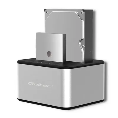 Stacja dokująca dysków 2xHDD/SSD | 2.5"/3.5" SATA | USB 3.0 |    Klonowanie 