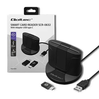 Inteligentny czytnik chipowych kart ID SCR-0632 | USB typu C 