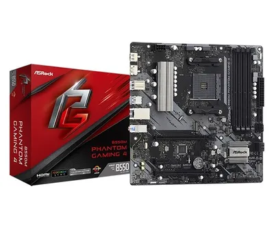Płyta główna B550M PHANTOM GAMING 4 AM4 4DDR4 HDMI/DP mATX 