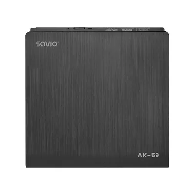 Zewnętrzna nagrywarka typu Slim CD/DVD R/RW, USB-C/USB-A, AK-59 