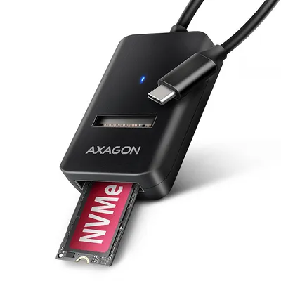 ADM2-CM Adapter USB3.2 Gen 2 M.2 NVMe/SATA SSD 10cm USB-C cable