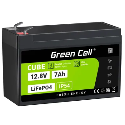 Akumulator CUBE LiFePO4 7Ah 12V/12.8V 89.6Wh 