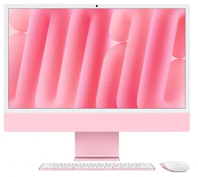 iMac 24 cale: M4 10/10, 16GB, 256GB SSD - Różowy