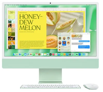 iMac 24 cale: M4 10/10, 16GB, 512GB SSD - Zielony