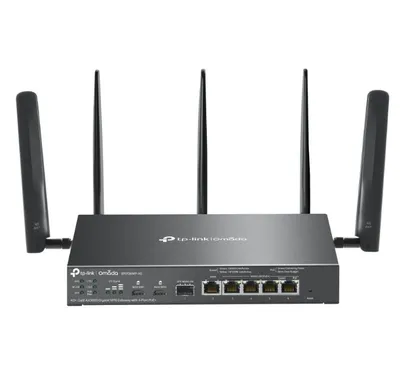 Brama sieciowa gigabitowa ER706WP-4G Omada 4G+ Cat6 AX3000 VPN 4-Port PoE+ 1× Gigabit SFP WAN/LAN, 1× Gigabit RJ45 WAN, 4× Gigabit WAN/LAN ER706WP-4G 
