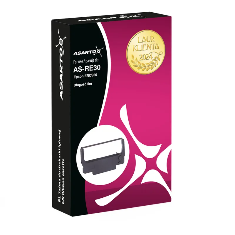 Taśma Asarto do Epson ERC30 | ERC30 | black/red