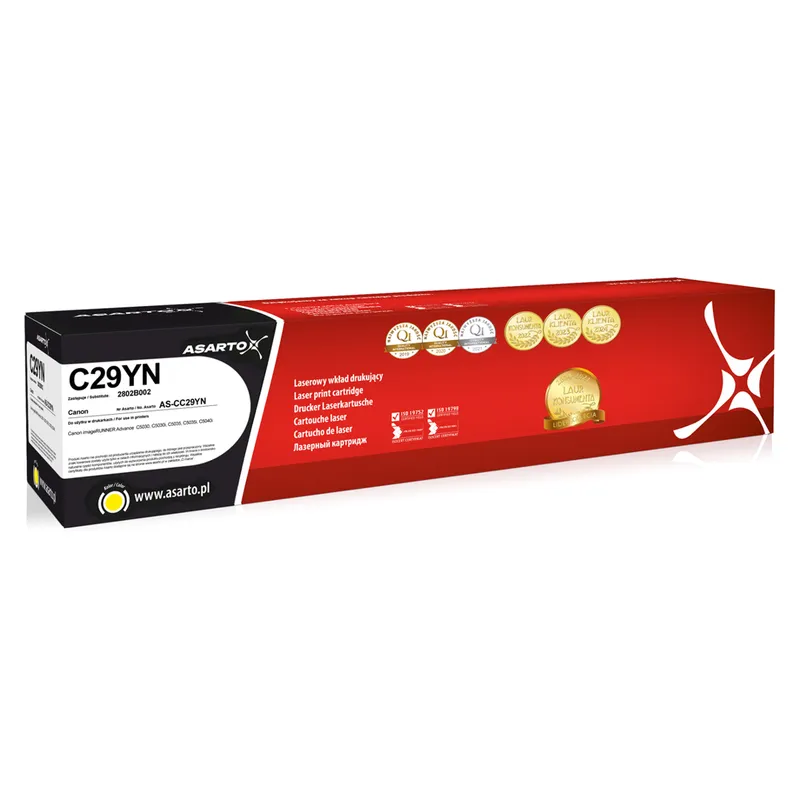 Toner Asarto do Canon C29YN | 2802B002 | 27000 str. | yellow