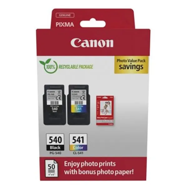 Zestaw dwóch tuszy Canon PG540/CL541 do Pixma MG-2150/3150 | CMYK