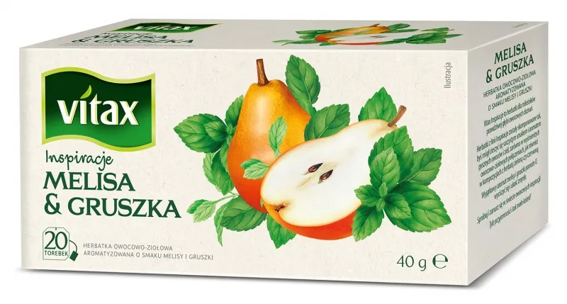 Herbata VITAX INSPIRATIONS, MELISA I GRUSZKA, 20 torebek