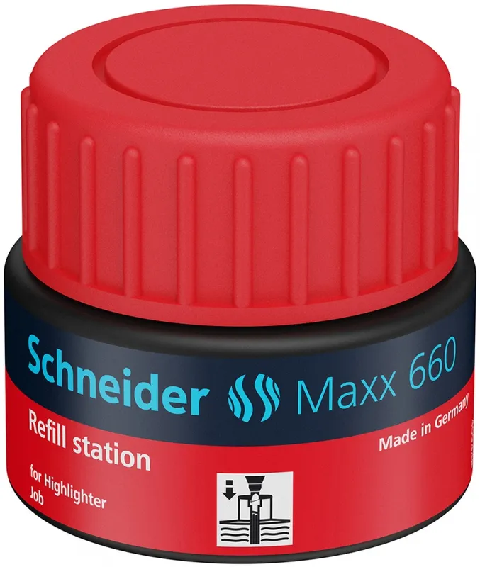 Stacja uzupełniająca SCHNEIDER Maxx 660, 30 ml, czerwony
