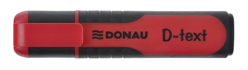 Zakreślacz DONAU D-Text, 1-5mm (linia), eurozawieszka, czerwony