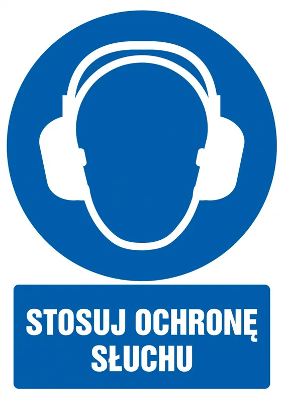 Znak TDC, Stosuj ochronę słuchu