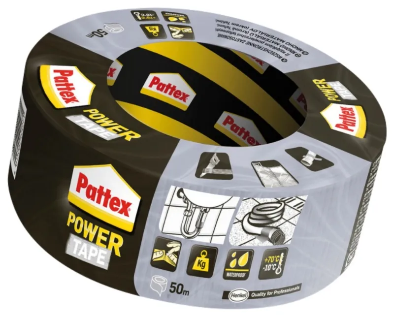 Taśma PATTEX POWER TAPE, 48mm x 50m, srebrna