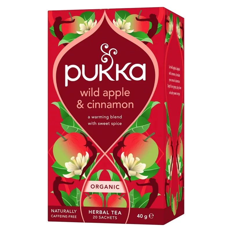 Herbata PUKKA Jabłko i Cynamon, 20 kopert