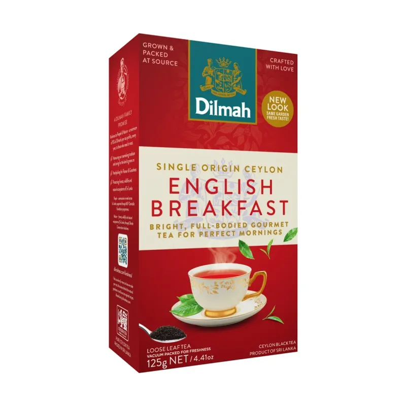Herbata liściasta DILMAH, czarna, English Breakfast, 125g
