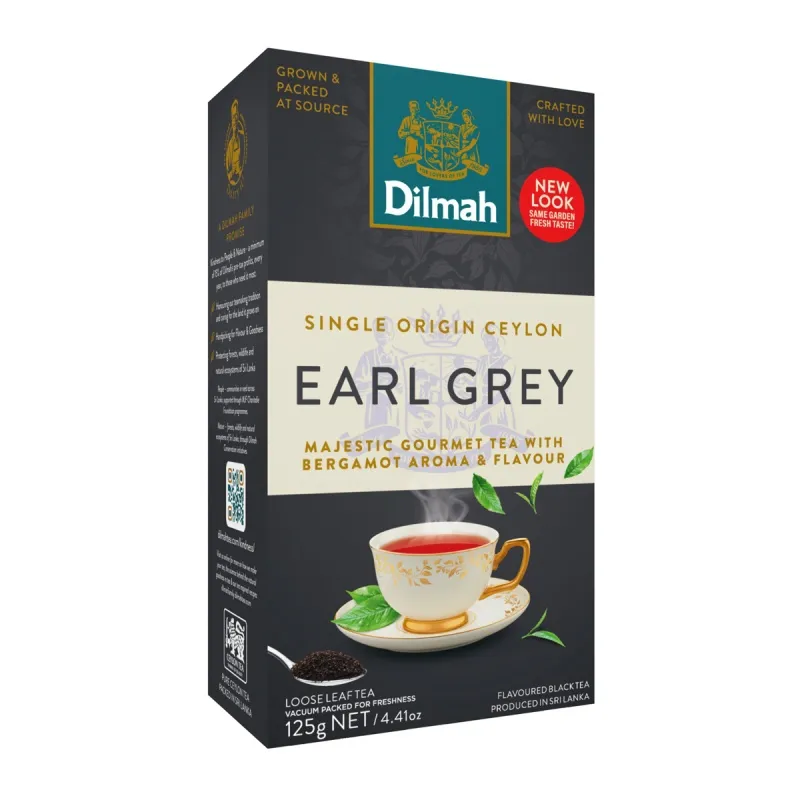 Herbata liściasta DILMAH, Earl Grey, 125g