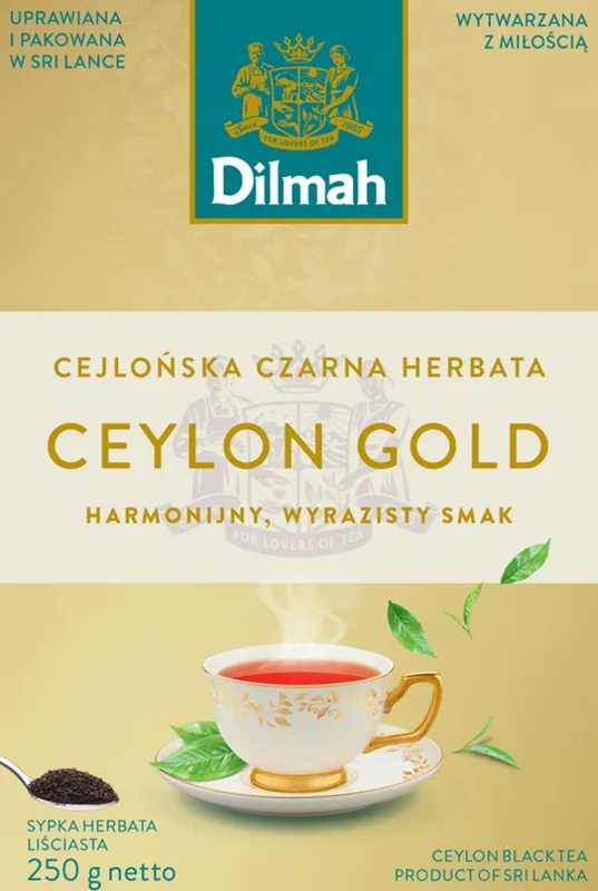 Herbata liściasta DILMAH, czarna, Ceylon Gold, 250g