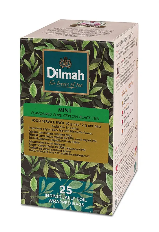 Herbata DILMAH, ziołowa, mięta, 25 kopert