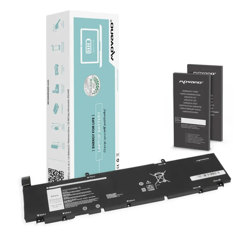 Bateria XG4K6 do Dell XPS 17 9700 9710 9720 Precision 5750 5760 5770 P92F - 8500 mAh (97 Wh)