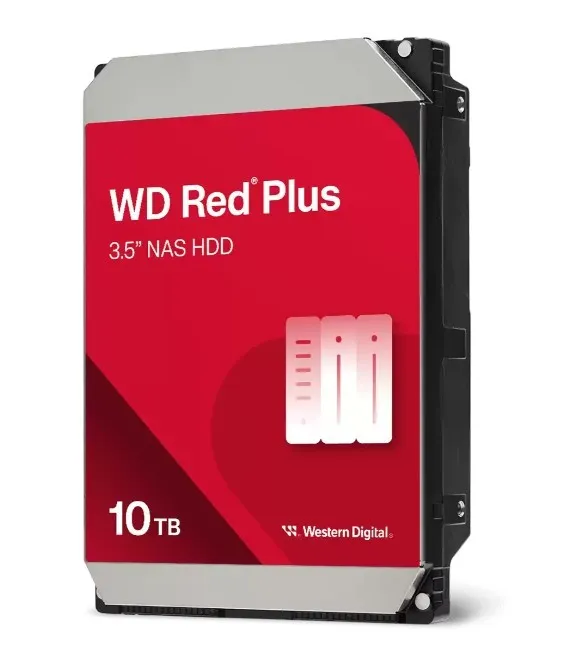 Dysk HDD Red Plus 10TB 3,5'' 512MB/7200RPM WD100EFGX