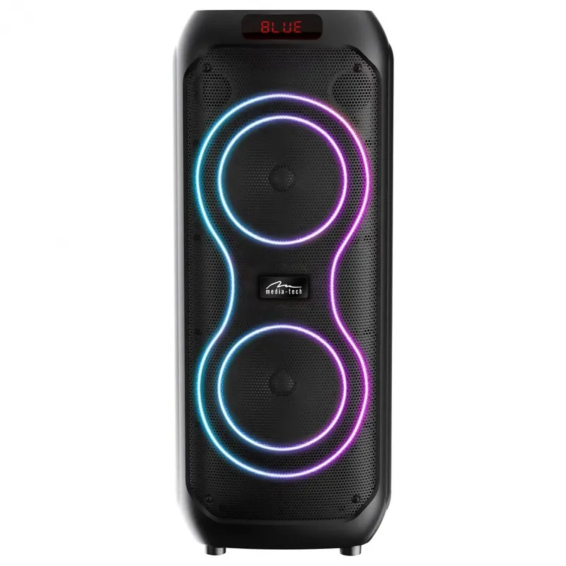 Głośnik bluetooth power audio MAX MT3185 Bluetooth 5.3+EDR/TWS/MP3/MicroSD/USB/AUX/Karaoke/USB-C/RMS 120W/PMPO 1400W