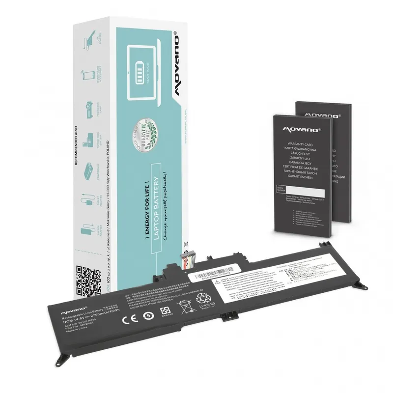 Bateria 00HW027 01AV434 do Lenovo ThinkPad Yoga 260 370 X380 - 2700 mAh (40 Wh)