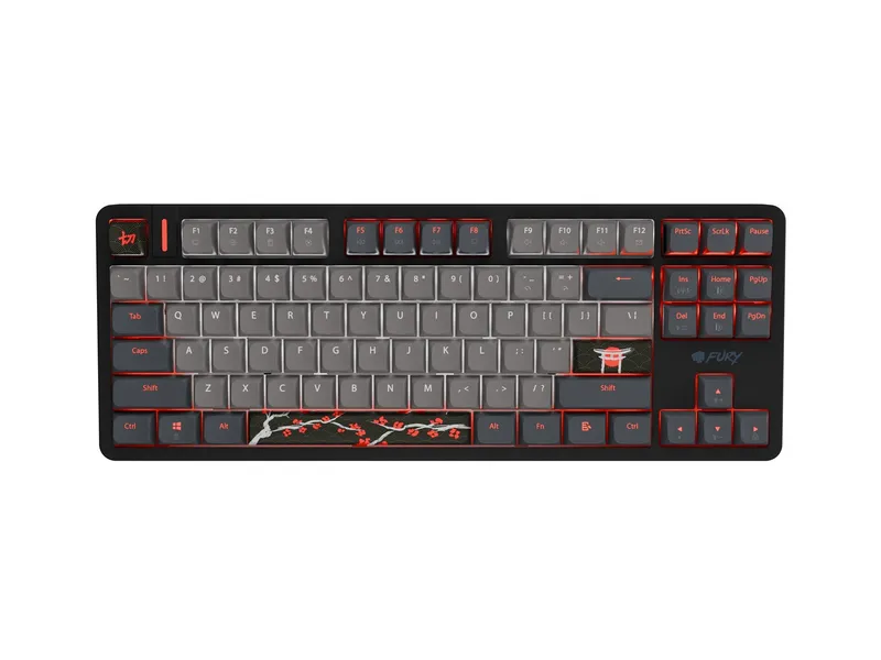 Klawiatura Kanabo K6 US RGB magnetyczna czarno-szara