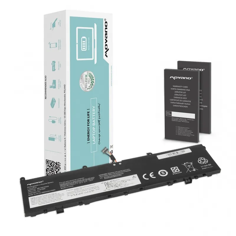 Bateria L17C4P72 L17M4P72 Lenovo ThinkPad P1 X1 Extreme 1st 2nd Gen 01AY969 - 4960 mAh (76 Wh)