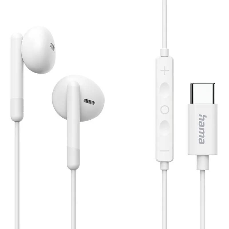 Słuchawki douszne classy usb-c białe