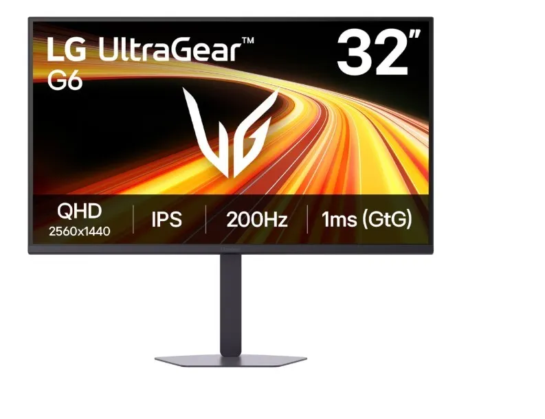 Monitor 32 cale UltraGear G6 QHD 200 Hz 32G620B-B