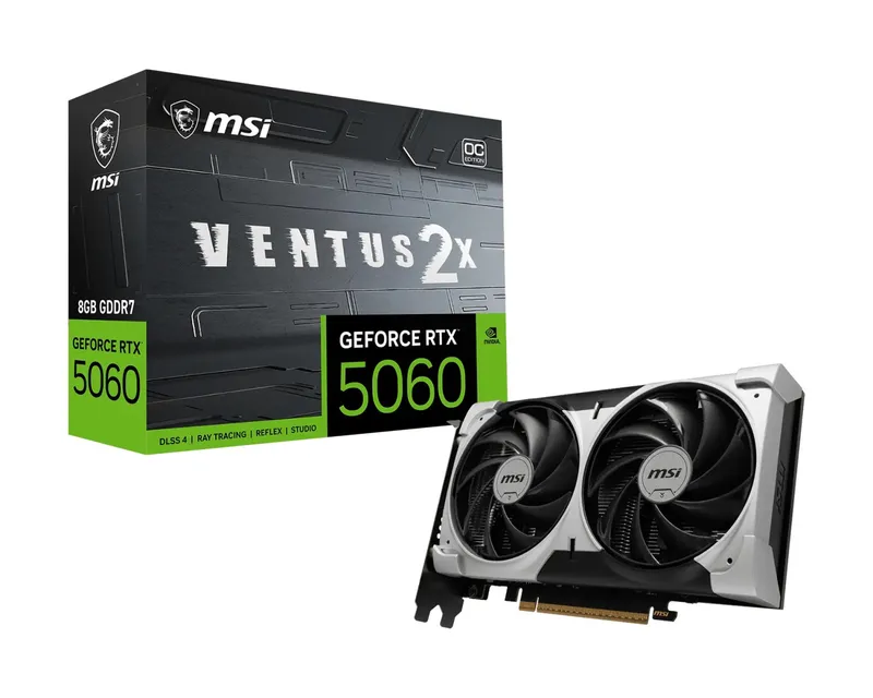 Karta graficzna GeForce RTX 5060 8G VENTUS 2X OC V1 GDDR7 128BIT 3DP/HDMI
