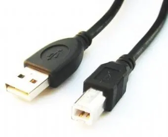 Kabel USB 2.0 typu AB AM-BM 1.8m czarny