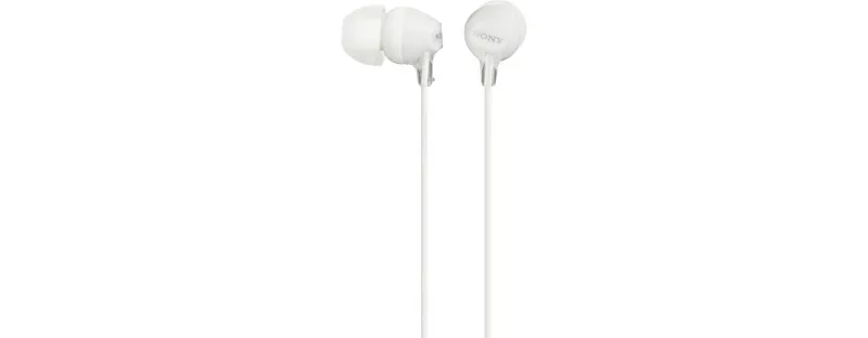 Słuchawki handsfree mikrofon MDR-EX15AP białe