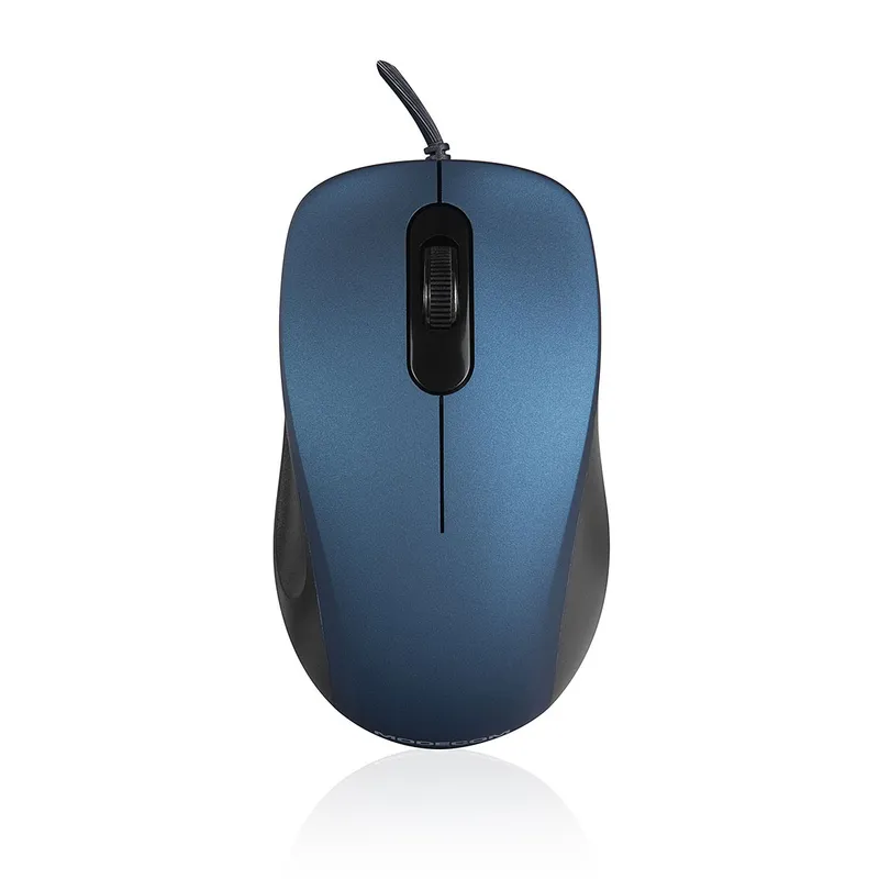 Mysz przewodowa optyczna M10S Silent niebieska