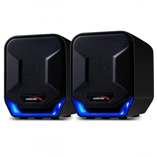 Głośniki komputerowe 6W USB AC865B Czarno-niebieskie
