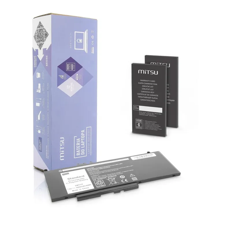 Bateria do Dell Latitude E5470, E5570 6000 mAh (46 Wh) 7.4 - 7.6 Volt