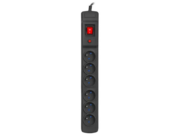 Listwa zasilająca 3m multi 6M czarna M6/30/CZ