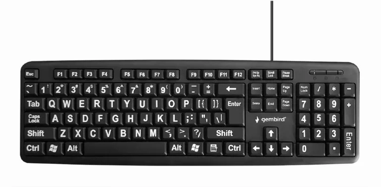 Klawiatura standardowa USB dla seniora