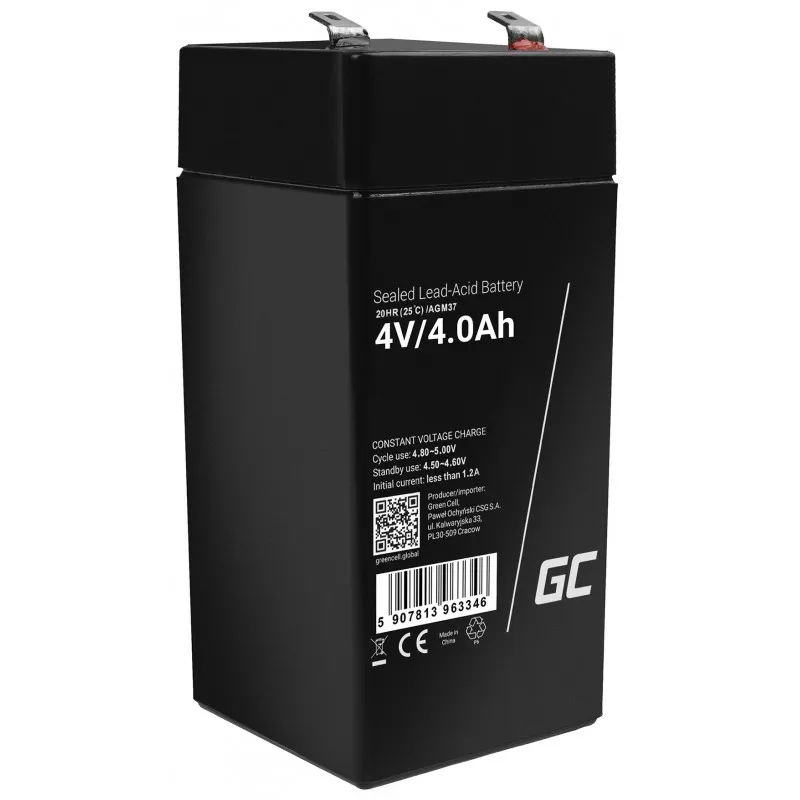 Akumulator AGM VRLA 4V 4Ah b