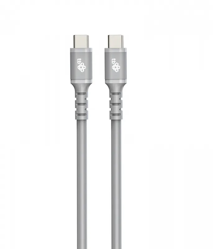 Kabel USB C - USB C 1m silikonowy szary