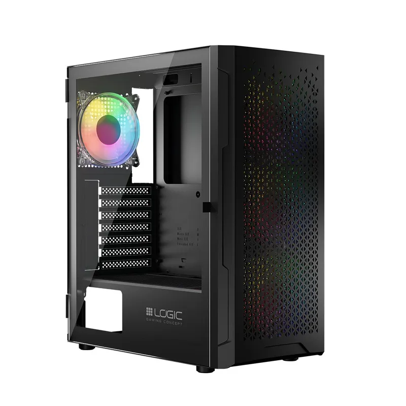 Obudowa Komputerowa LOGIC ARAMIS ARGB MIDI USB 3.0 Czarna