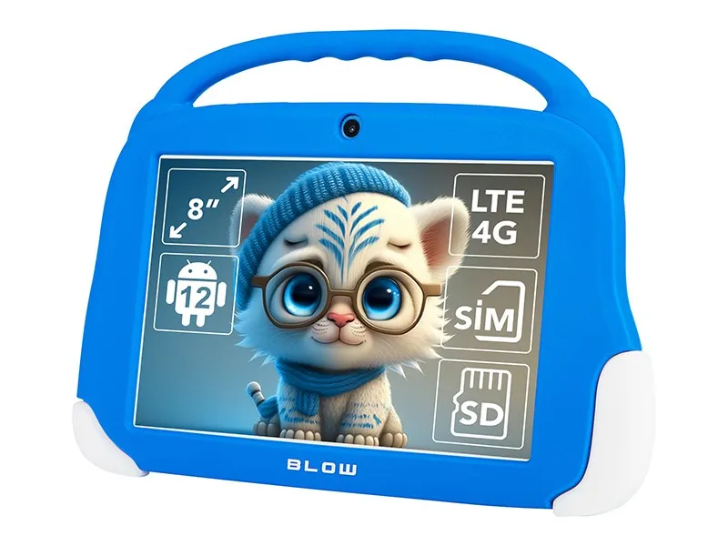 Tablet KidsTAB8 4G 4/64GB Niebieskie etui