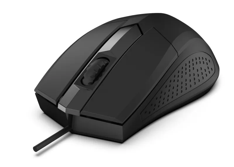 Mysz przewodowa optyczna Focus USB, 1200DPI 3 przyciski i rolka, 125Hz, 1.8m