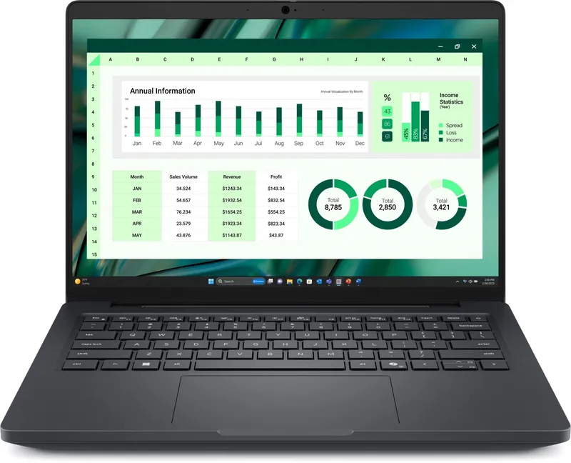 Stacja robocza Dell Pro Max 14 MC14250 Win 11 Pro U5 235H/16GB/512GB Gen4/14 FHD+/UMA GPU/FgrPr&SmtC /IR Cam/Mic/WLAN + BT/Backlit Kb/4 Cell/3PS