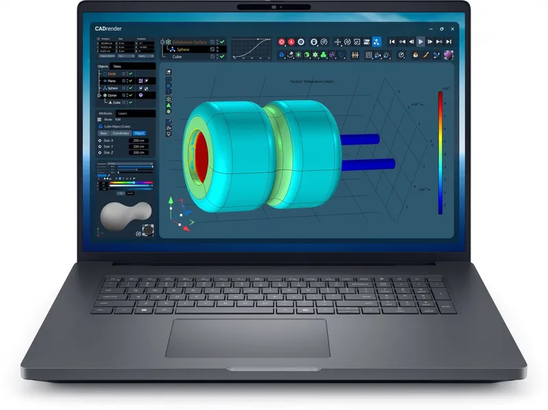 Stacja robocza Dell Pro Max 18 Plus MB18250 W11P U7-265HX|32GB|1TB|Nvidia RTX PRO 3000|FgrPr & SmtCd|Cam|WLAN + BT|18.0 QHD+|Backlit Kb|6C|3YPS